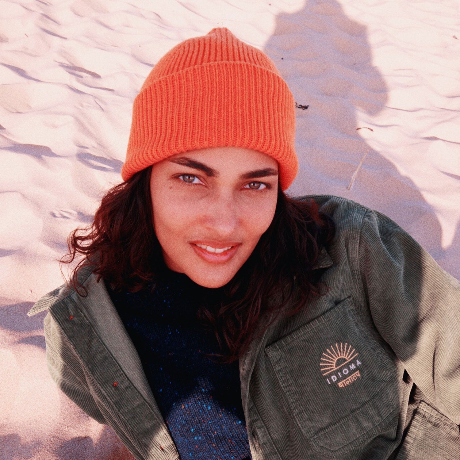 Merino Wool Beanie - Squashed Pumpkin