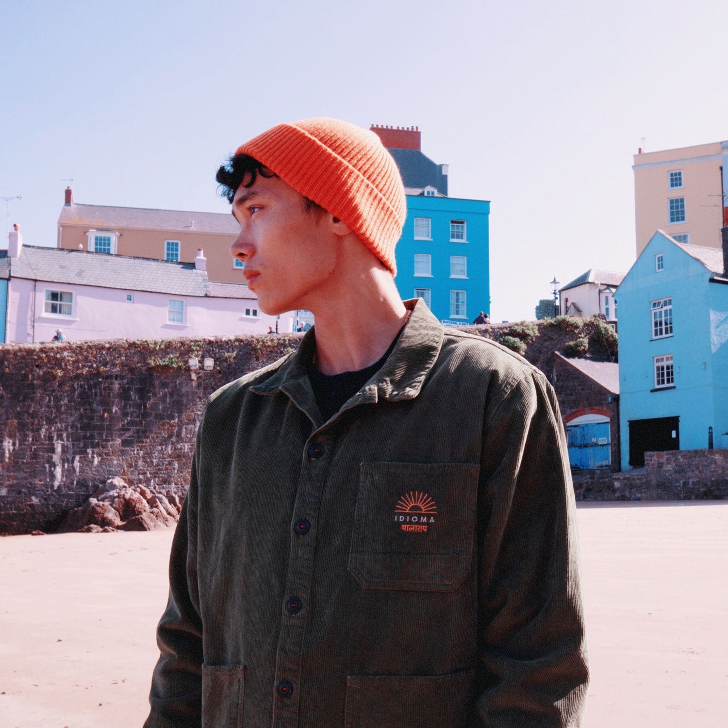 Merino Wool Beanie - Squashed Pumpkin