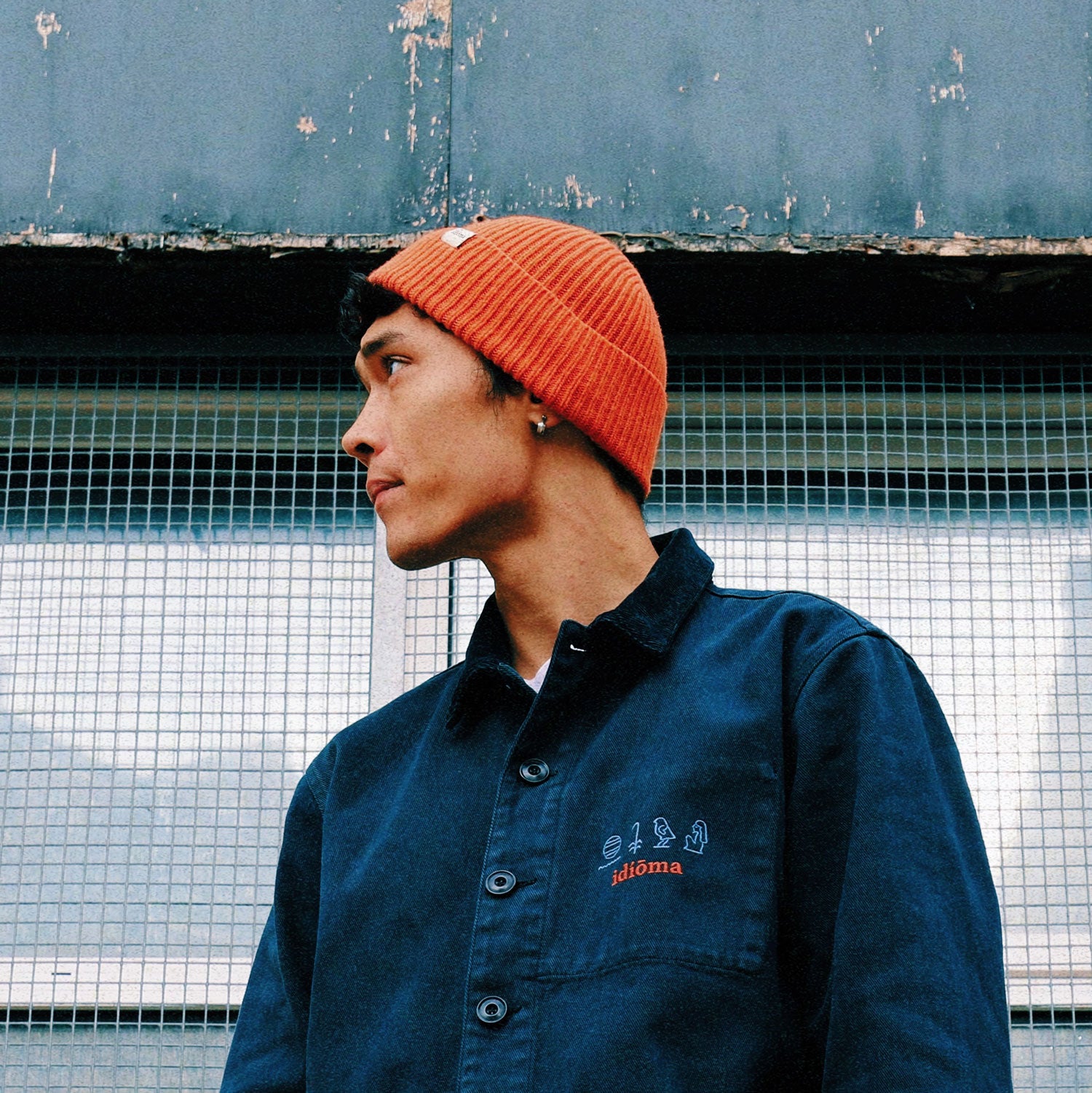 Merino Wool Beanie - Squashed Pumpkin