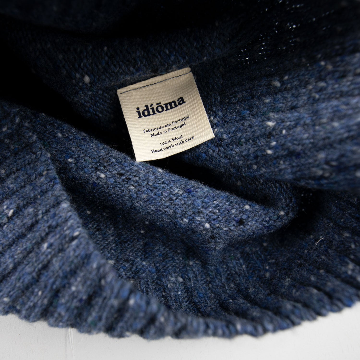 Merino Jumper - White Horse Blue