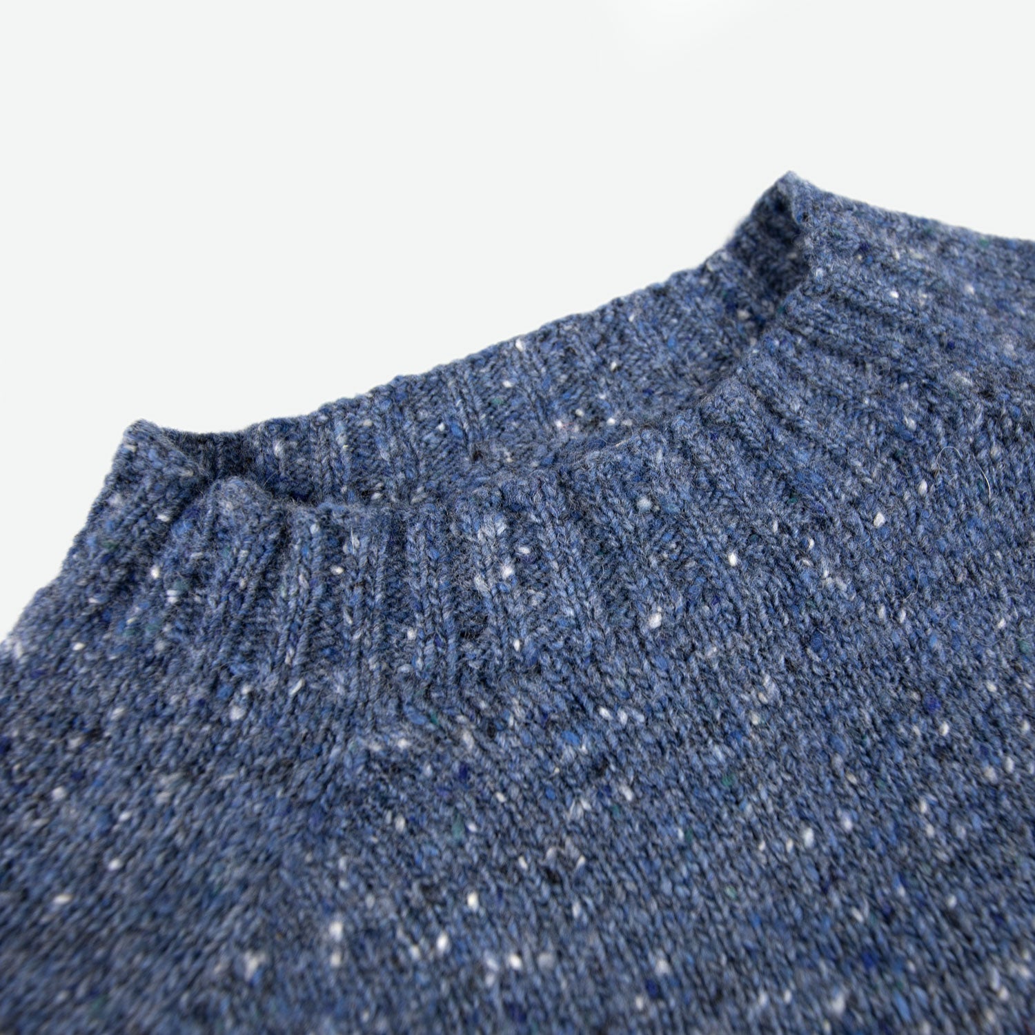 Merino Jumper - White Horse Blue
